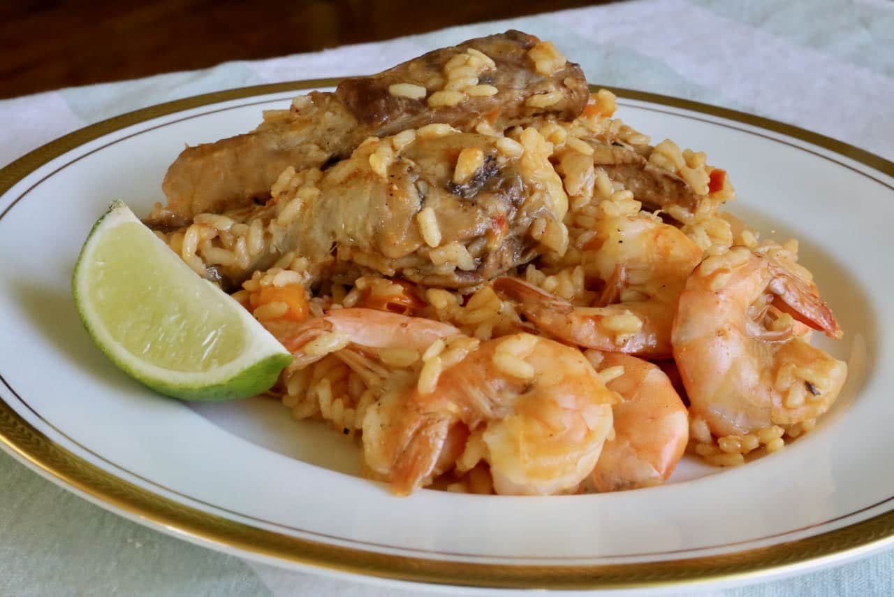 Chicken Pork & Shrimp Mexican Paella Recipe
