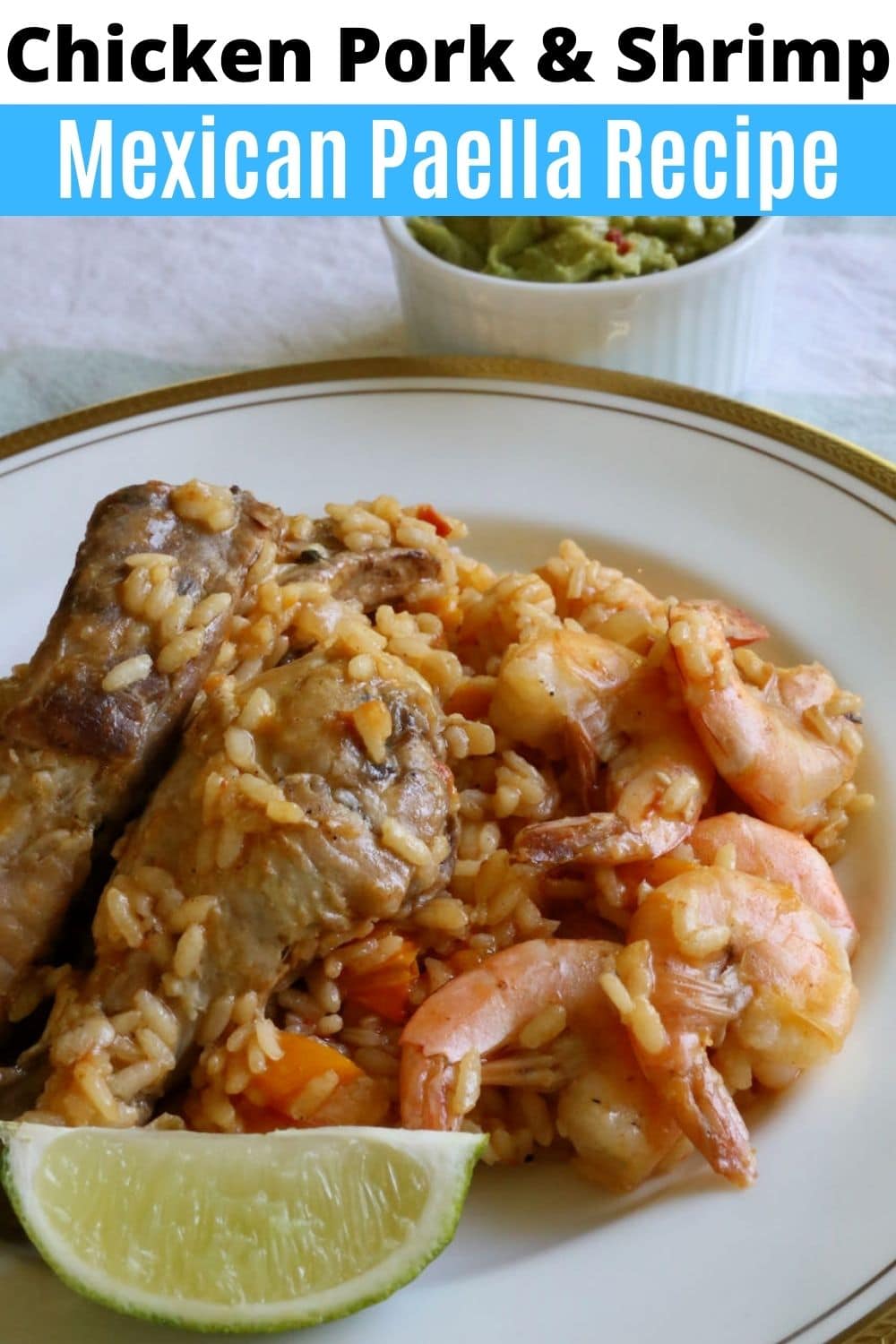 Chicken Pork & Shrimp Mexican Paella Recipe - dobbernationLOVES