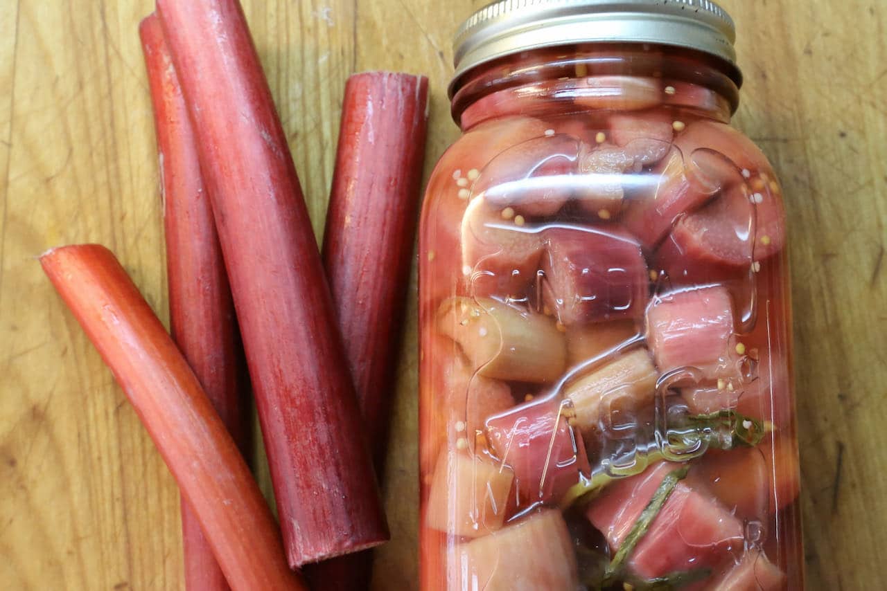 Easy Homemade Swedish Pickled Rhubarb Recipe