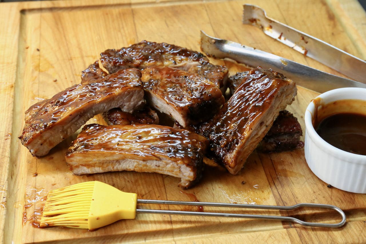 Smoky BBQ Bone In Air Fryer Pork Ribs Recipe - dobbernationLOVES