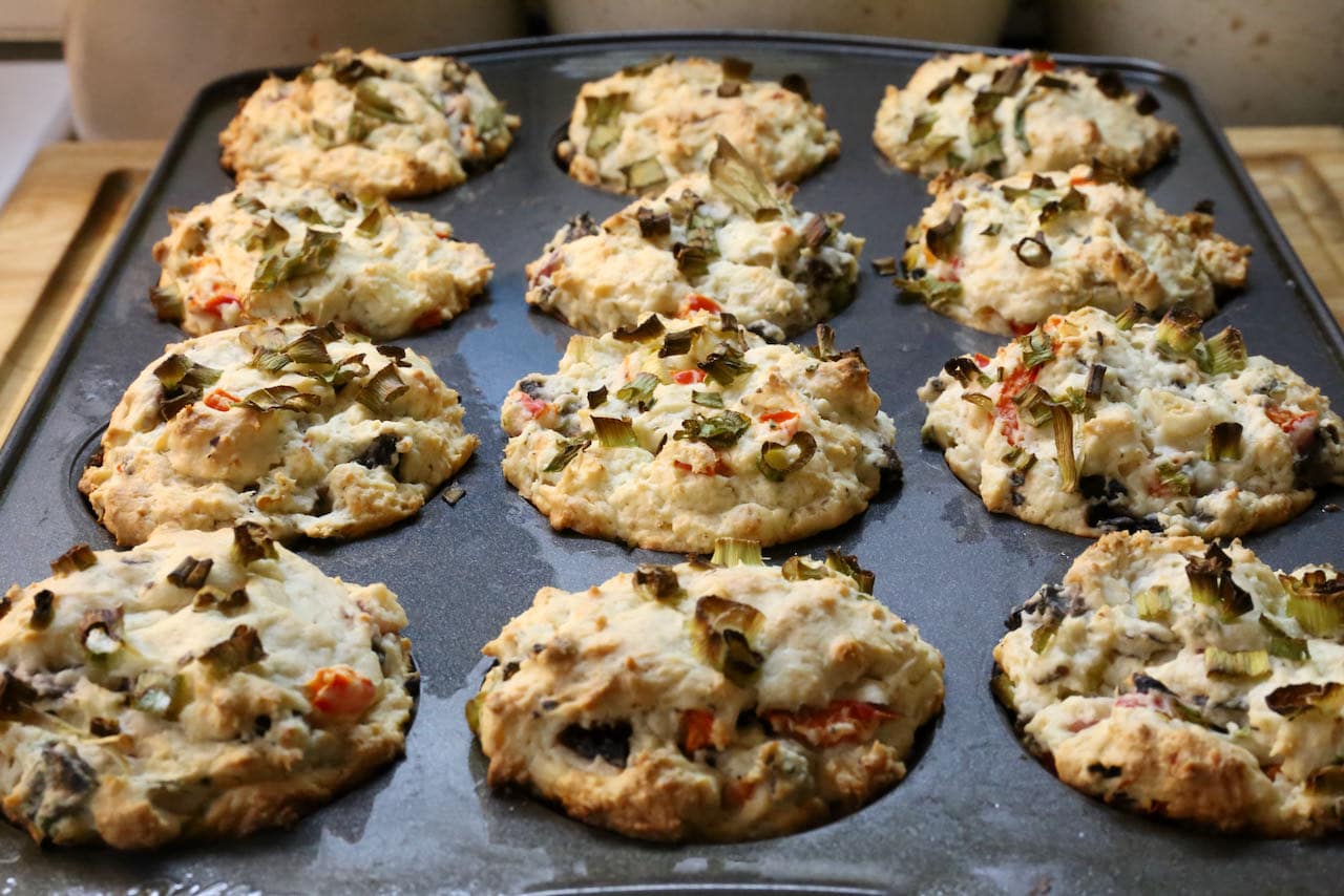 This Vegetable Muffins recipe is a great way to use up veggies in your fridge.