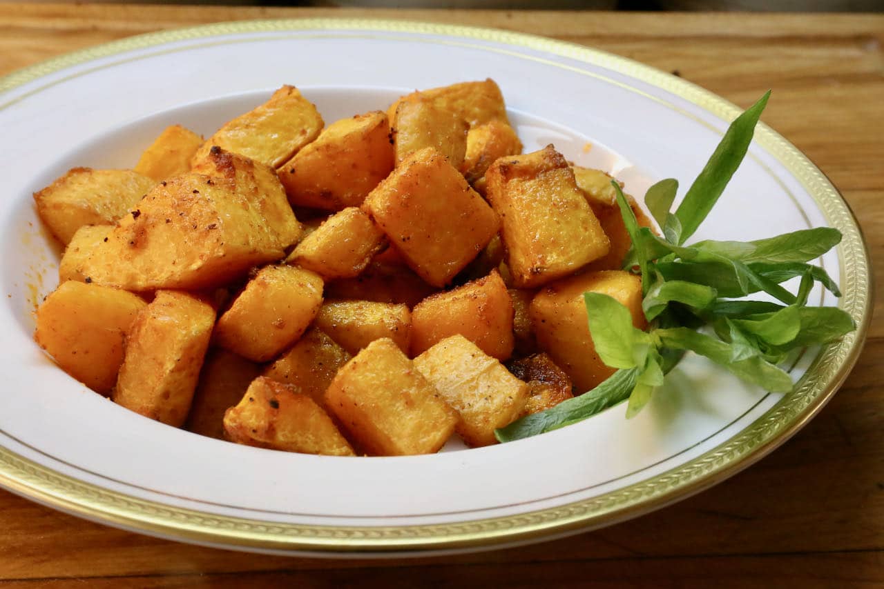 Air Fryer Butternut Squash is a vegan and vegetarian side dish.