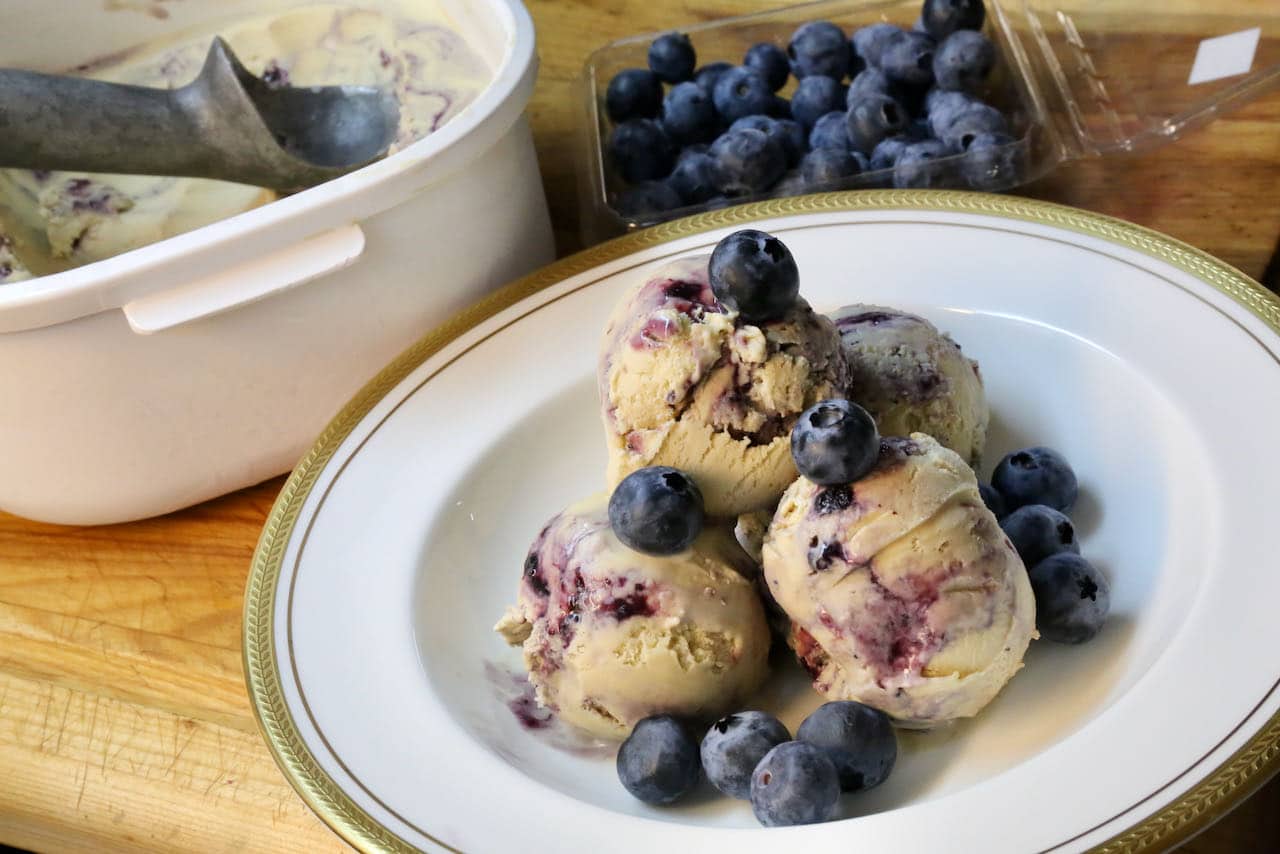 Blueberry Cream Cheese Earl Grey Ice Cream Recipe