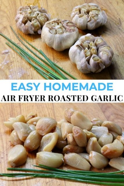 Healthy Vegan Roasted Garlic in Air Fryer Recipe - dobbernationLOVES