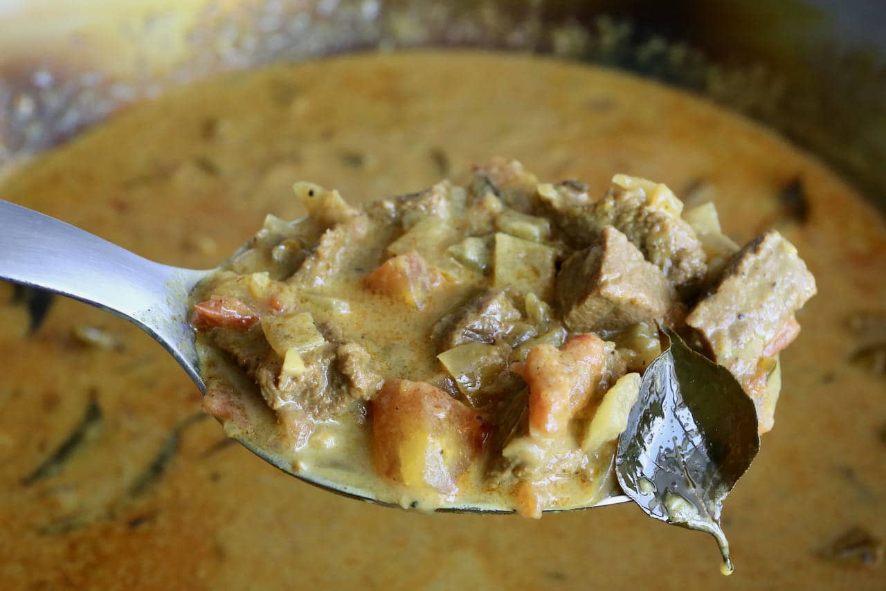 Nadan Beef Curry is a creamy coconut stew from Southern India.