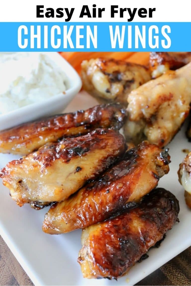 Easy Air Fryer Frozen Chicken Wings Recipe - dobbernationLOVES