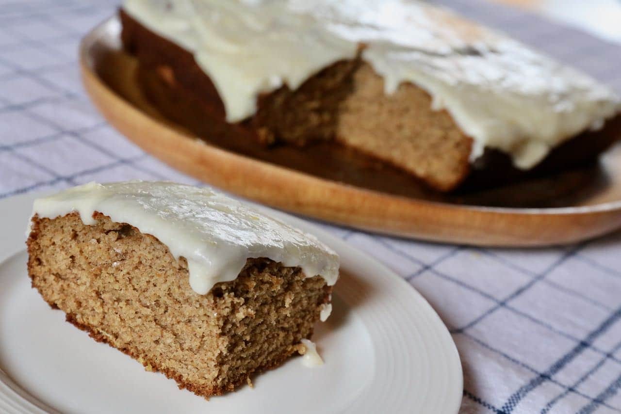 This GF Banana Cake recipe is the perfect snacking cake. 