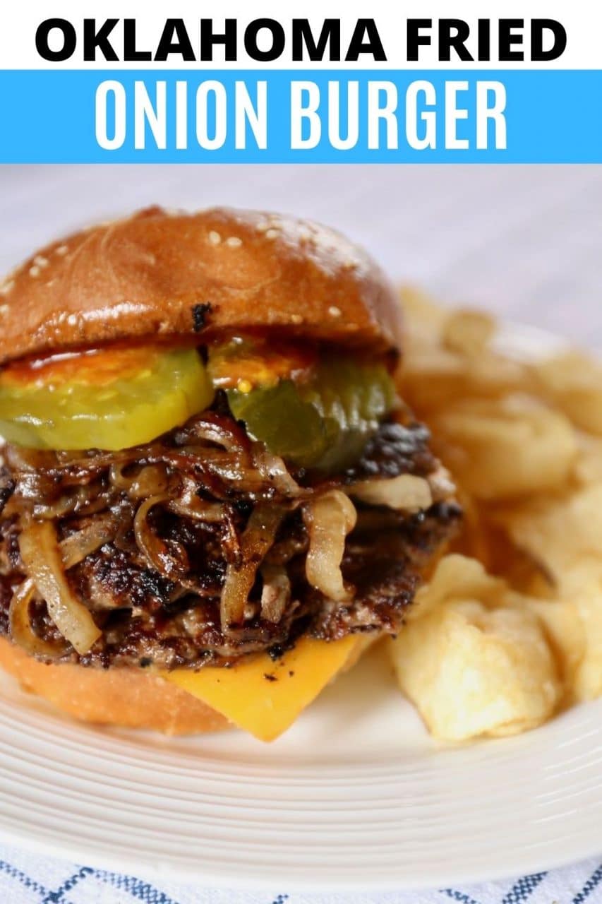 Save our easy Oklahoma Onion Burger recipe to Pinterest!