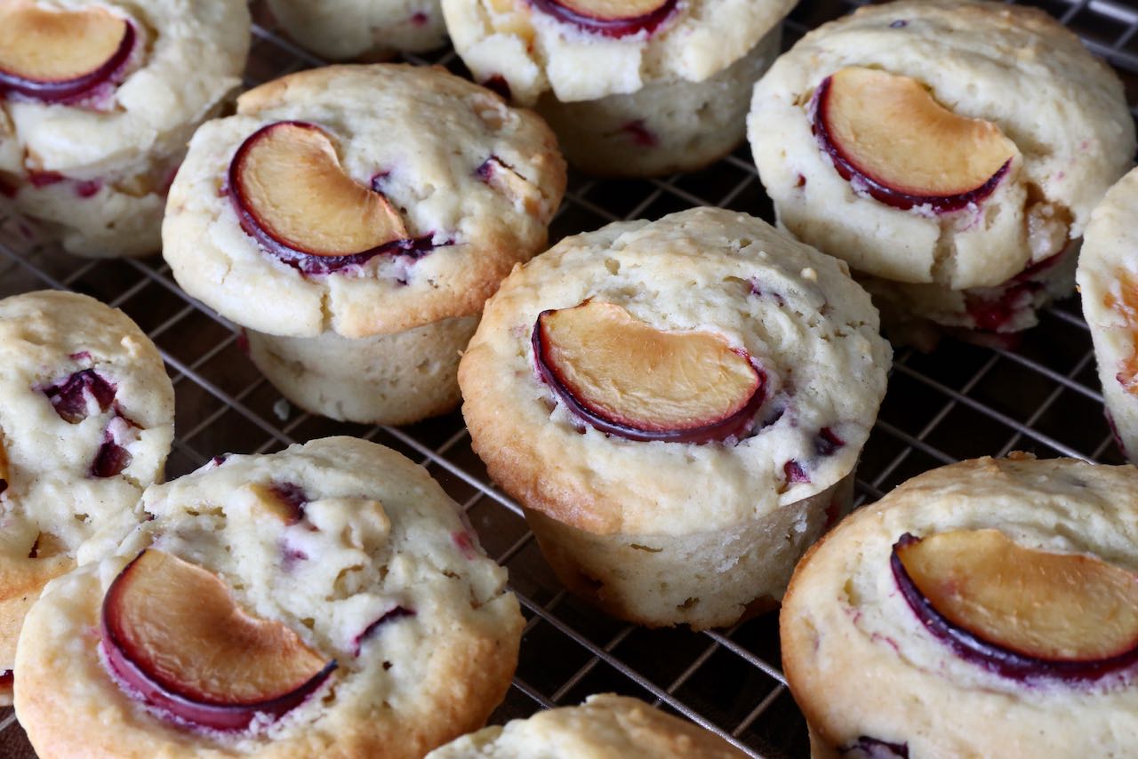We love making Plum Muffins in the summer when stone fruit is in season.