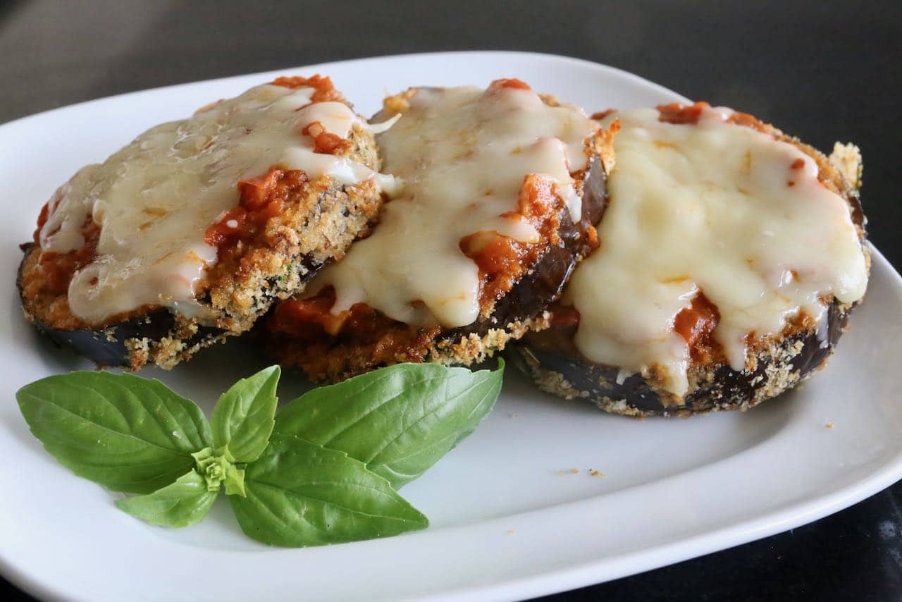 Now you're an expert on how to make the best crispy Air Fryer Eggplant Parmesan recipe!