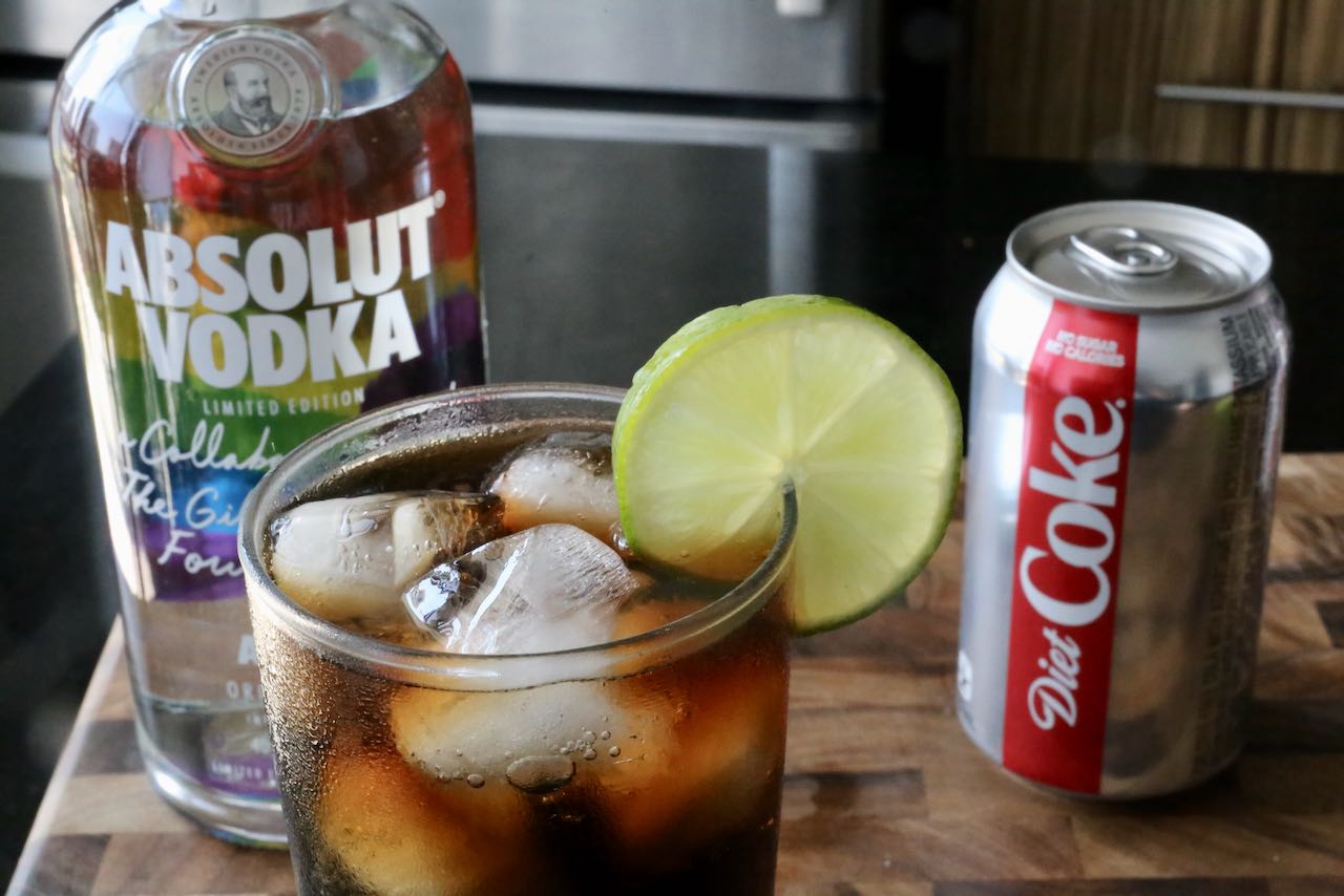 Vodka and Coke is a refreshing cocktail we like to make in the summer on a hot day served over crushed ice or big ice cubes.