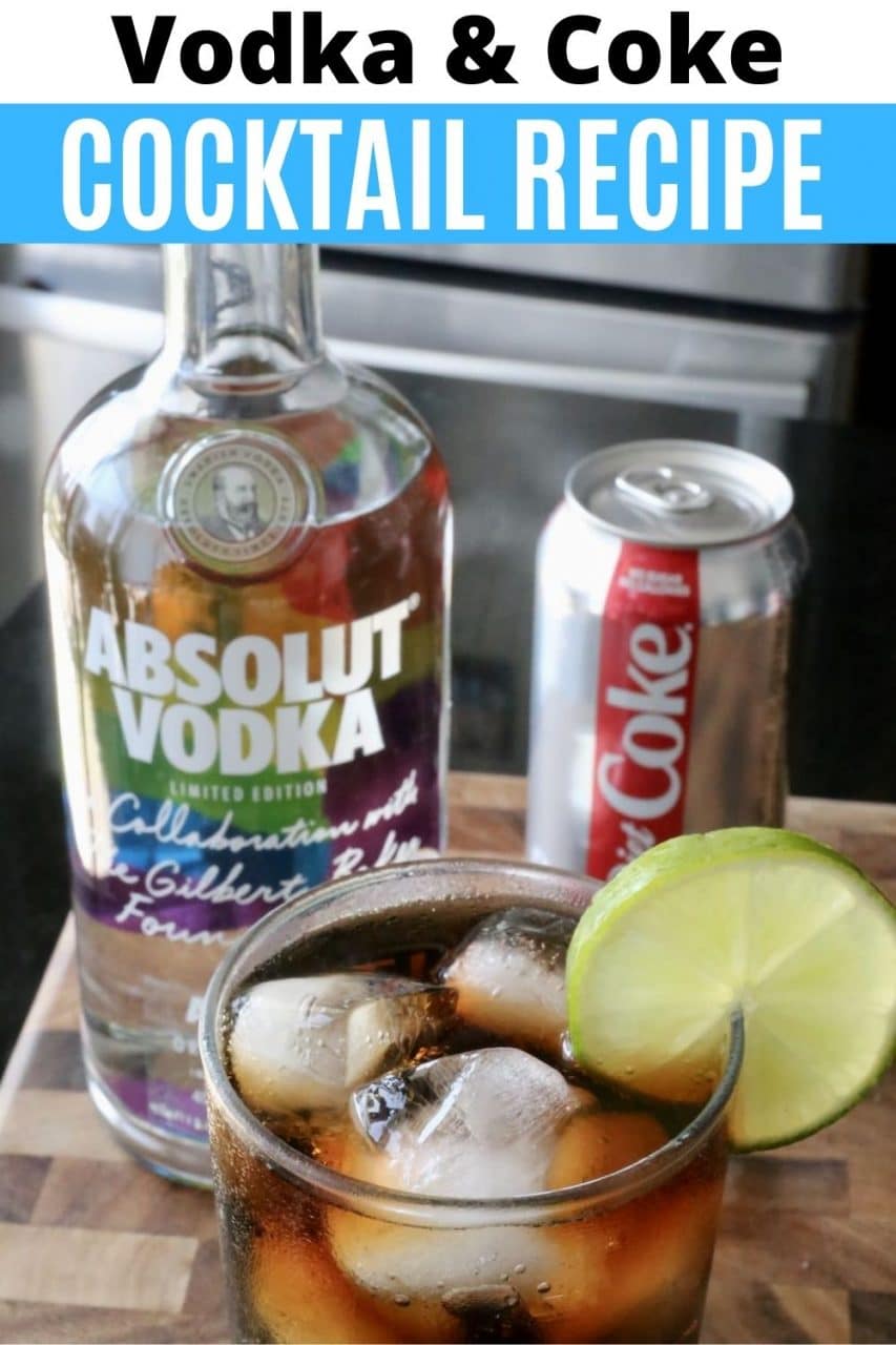 Save our Easy Vodka and Coke Cocktail Drink Recipe to Pinterest!