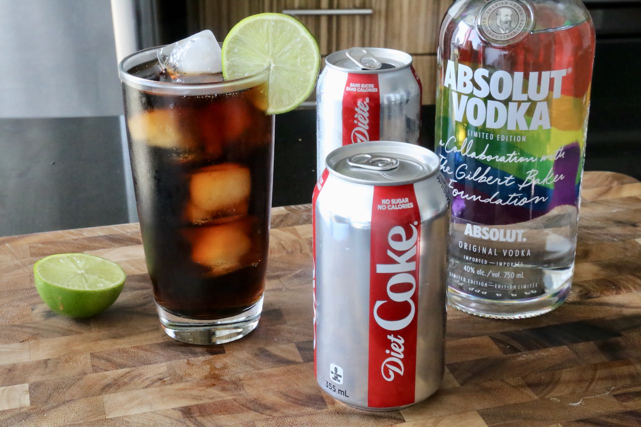 If you're looking to reduce your calories make a healthy Vodka Diet Coke.