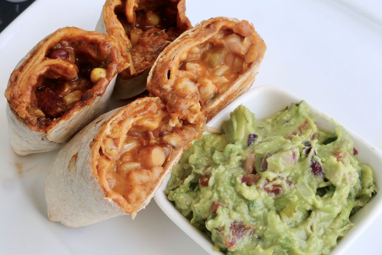 A cooked Air Fryer Frozen Burrito should have a crunchy exterior and steaming hot interior. 