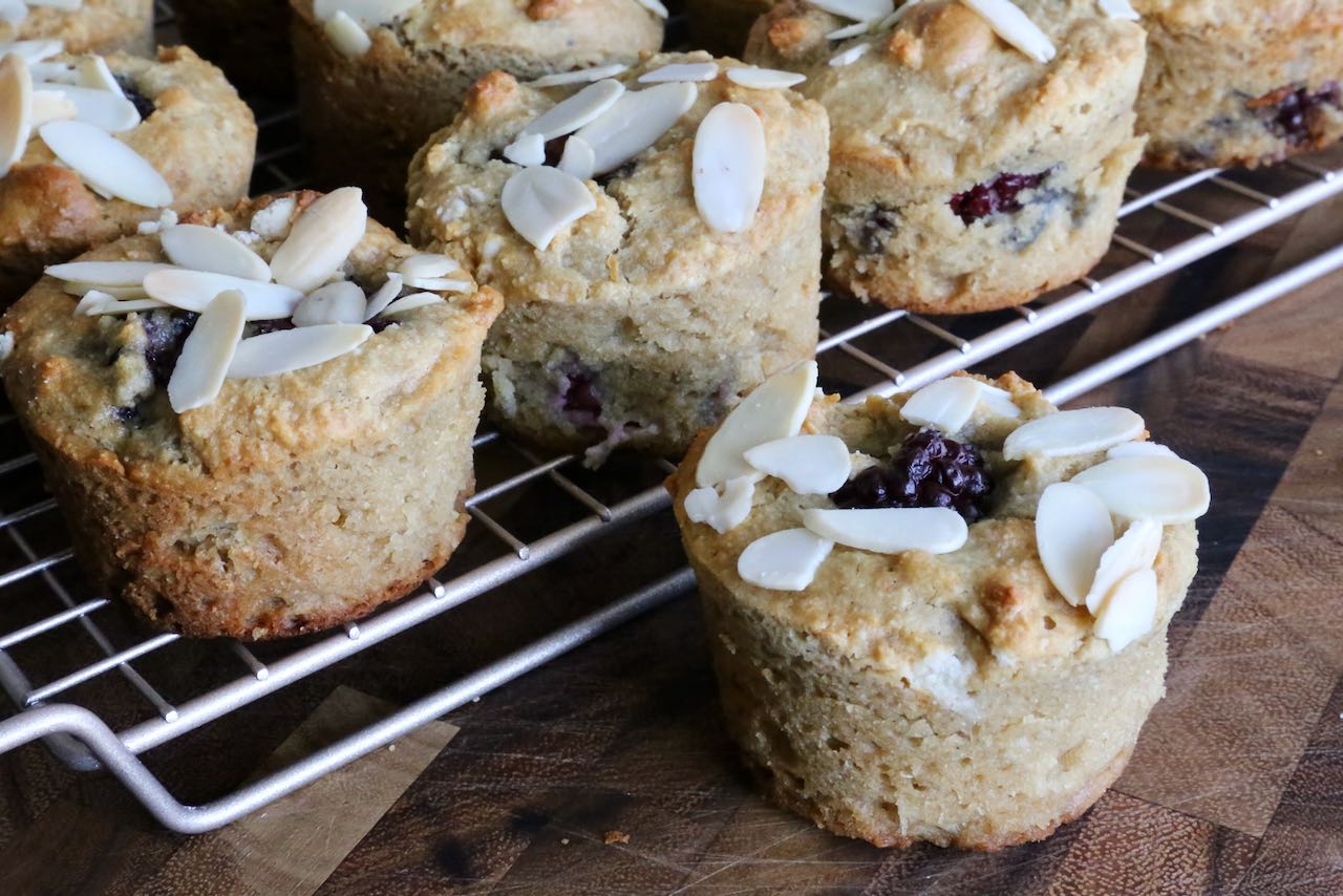 Now you're an expert on how to make healthy Gluten-Free Almond Flour Blackberry Muffins!