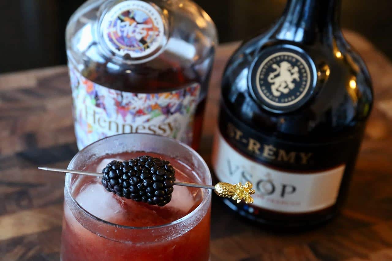 Blackberry Brandy Craft Cocktail.