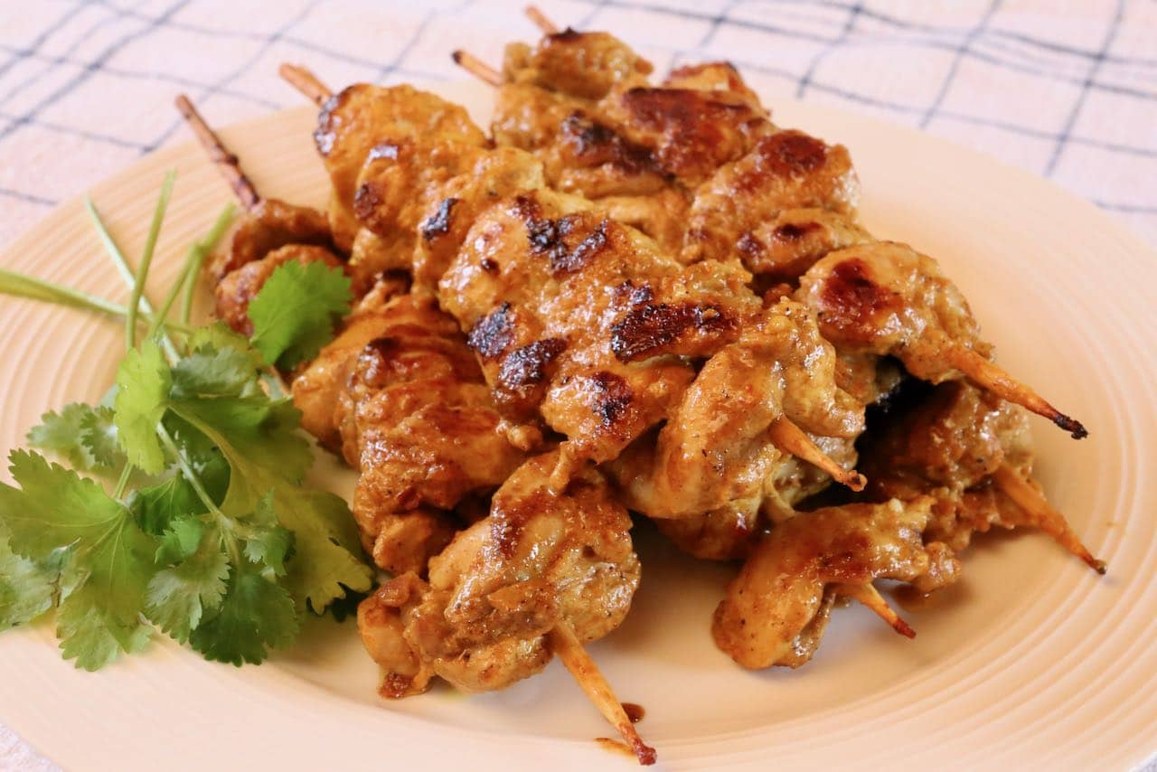This easy Chicken Boti Kabab recipe is flavoured with yogurt, lemon and fragrant spices. 