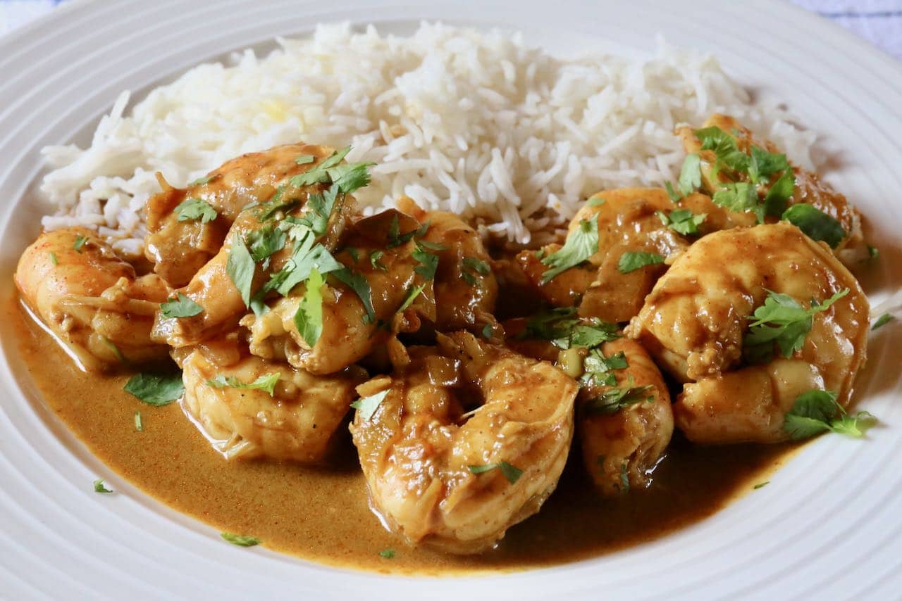 Serve this easy Goan seafood curry with steamed rice or chapati.