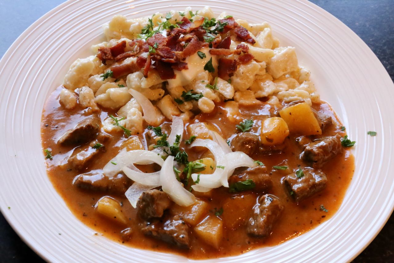 Serve Czech Goulash with noodles as a hearty winter dinner. 