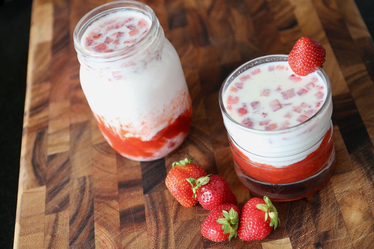 We love making this Strawberry Milk recipe in the summer when berries are in season.
