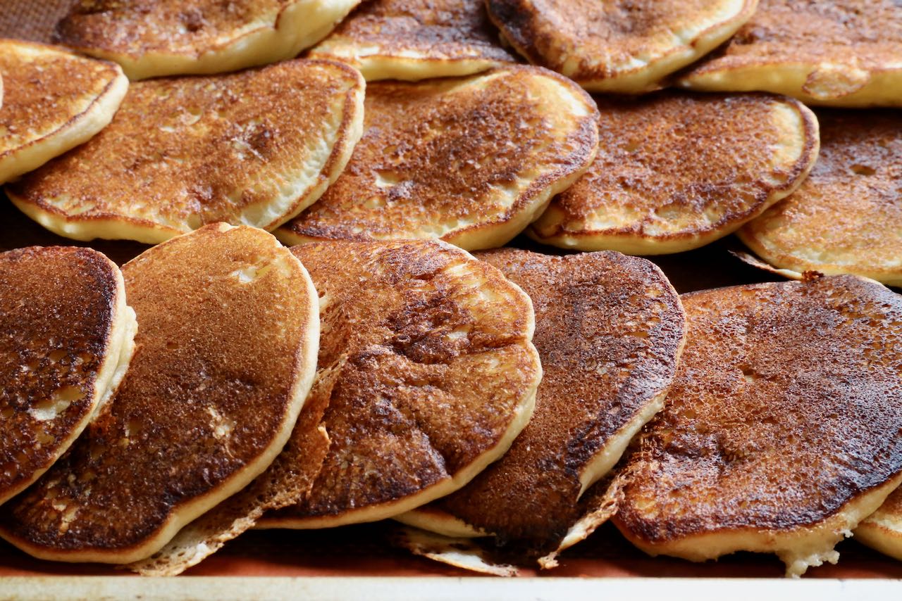 Oladushki Buttermilk Pancakes are a popular brunch dish in Russia and Ukraine.