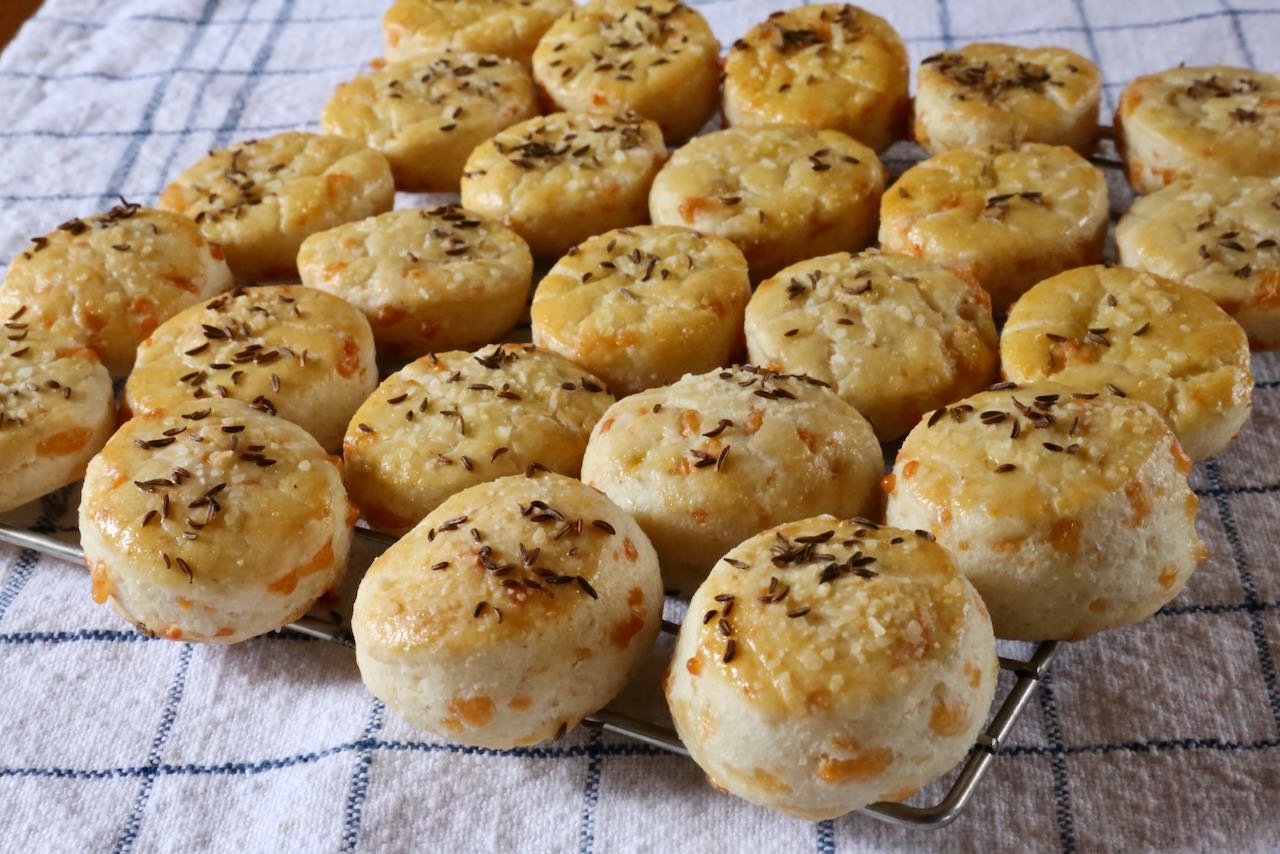 Pogacsa are savoury Hungarian cheese biscuits similar to a scone.