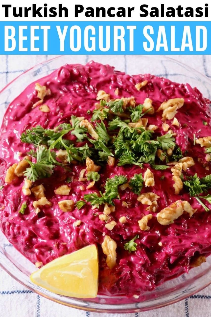 Save our Pancar Salatasi Turkish Beet Yogurt Salad recipe to Pinterest!