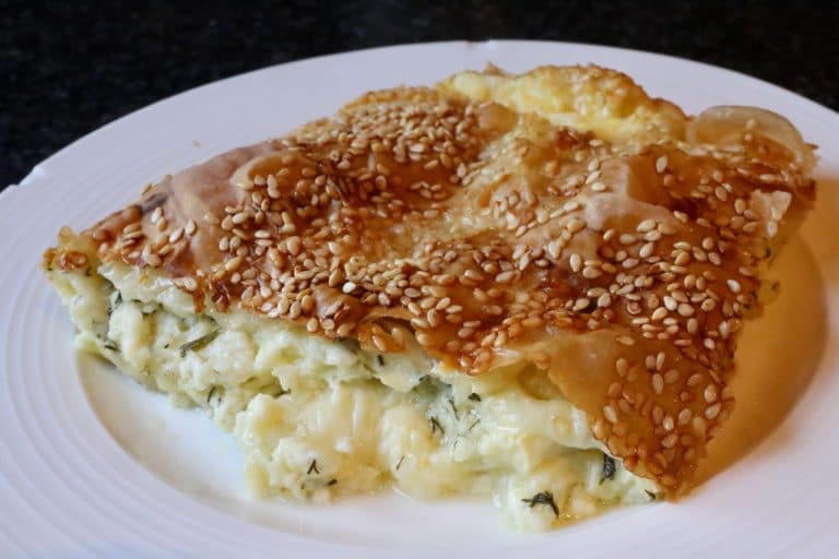 Tepsi Boregi Vegetarian Turkish Filo Cheese Pie Recipe - dobbernationLOVES