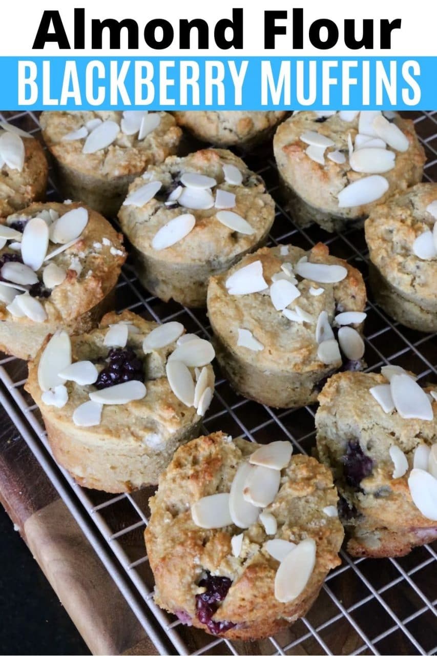 Save this Gluten-Free Almond Flour Blackberry Muffins recipe to Pinterest!