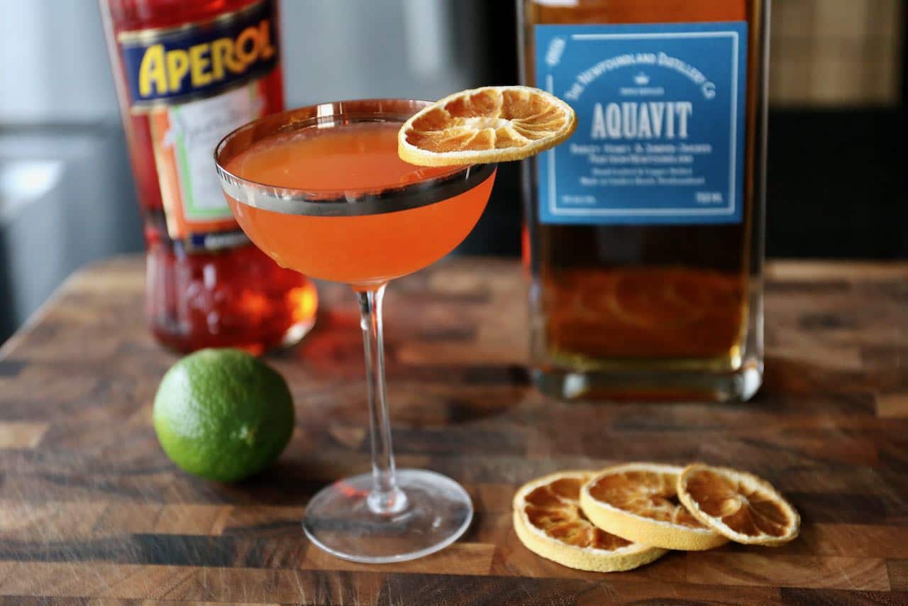 Aperol Aquavit Cocktail Drink Recipe