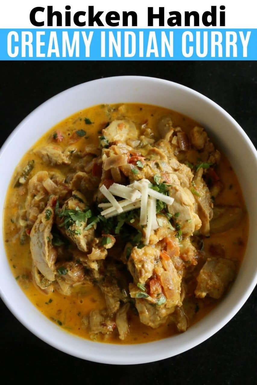 Save our Creamy Indian Chicken Handi Curry recipe to Pinterest!