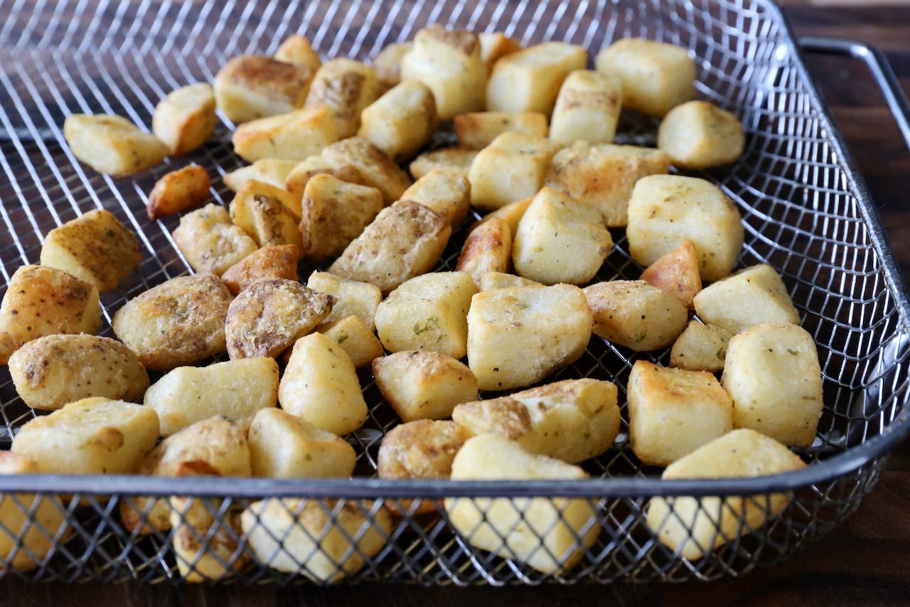 We love cooking home fries in an air fryer at breakfast or brunch.