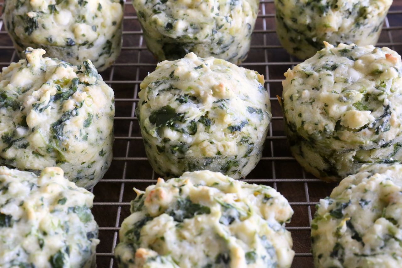 Now you're an expert on how to make homemade Spinach Feta Muffins!