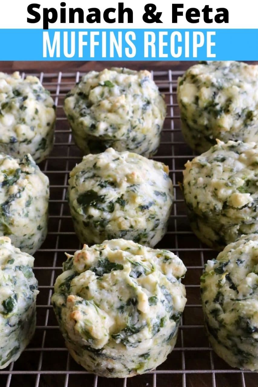 Save our Healthy Spinach and Feta Cheese Muffins recipe to Pinterest!
