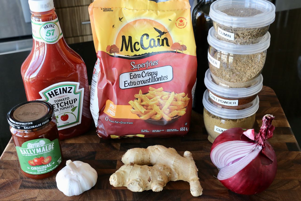 Traditional Masala Chips Recipe Ingredients.