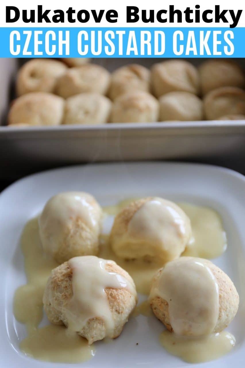 Save our Czech Dukatove Buchticky Yeast Buns With Vanilla Sauce recipe to Pinterest!