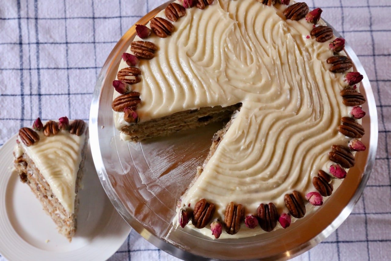 We love serving this Old Fashioned Hummingbird Cake recipe for Mother's Day or Valentine's Day.
