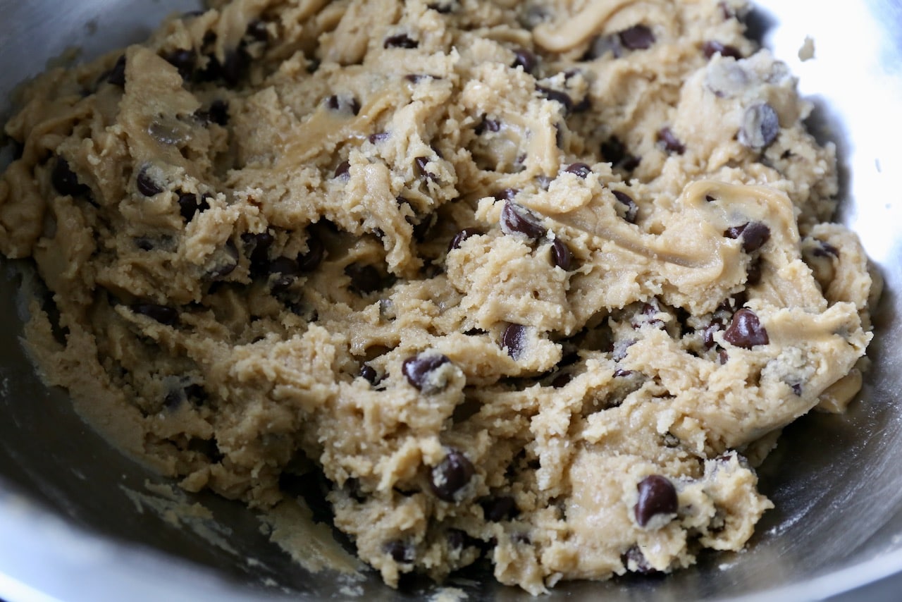 Olive Oil Chocolate Chip Cookies Dough.