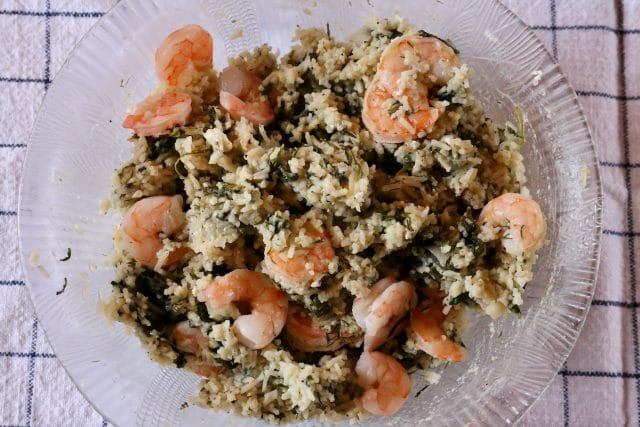 Spanakorizo Greek Spinach Rice Recipe With Shrimp - dobbernationLOVES