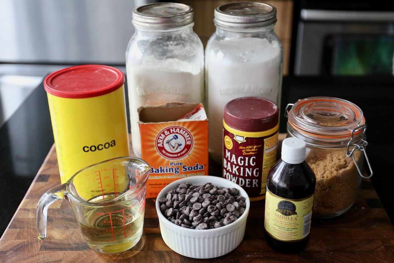 Homemade Dairy Free Chocolate Chip Cookies recipe ingredients.
