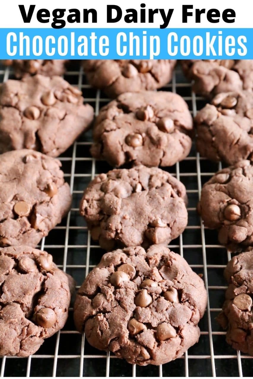 Save our easy Vegan Dairy Free Chocolate Chip Cookies recipe to Pinterest!