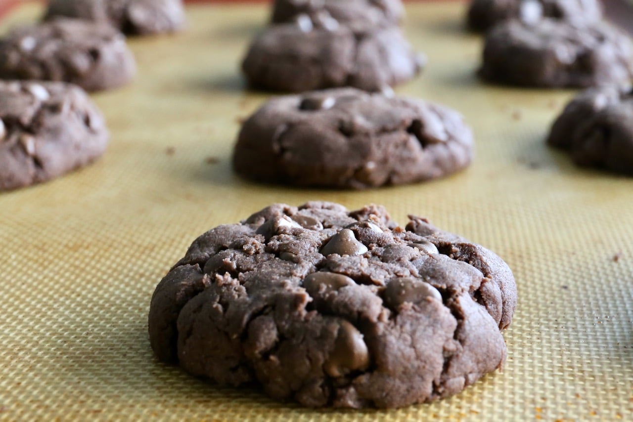 Enjoy warm Dairy Free Chocolate Chip Cookies right out of the oven.