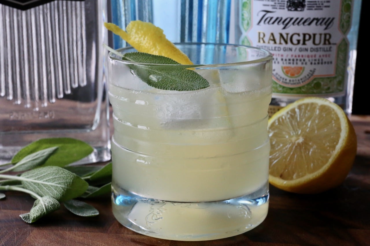 This refreshing Sage Cocktail features a burst of tart citrus and fragrant fresh herbs. 