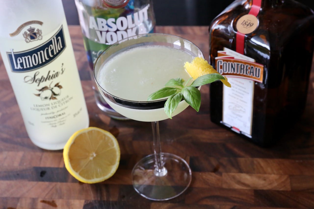 Lemon Drop Martini Limoncello Cocktail Drink Recipe