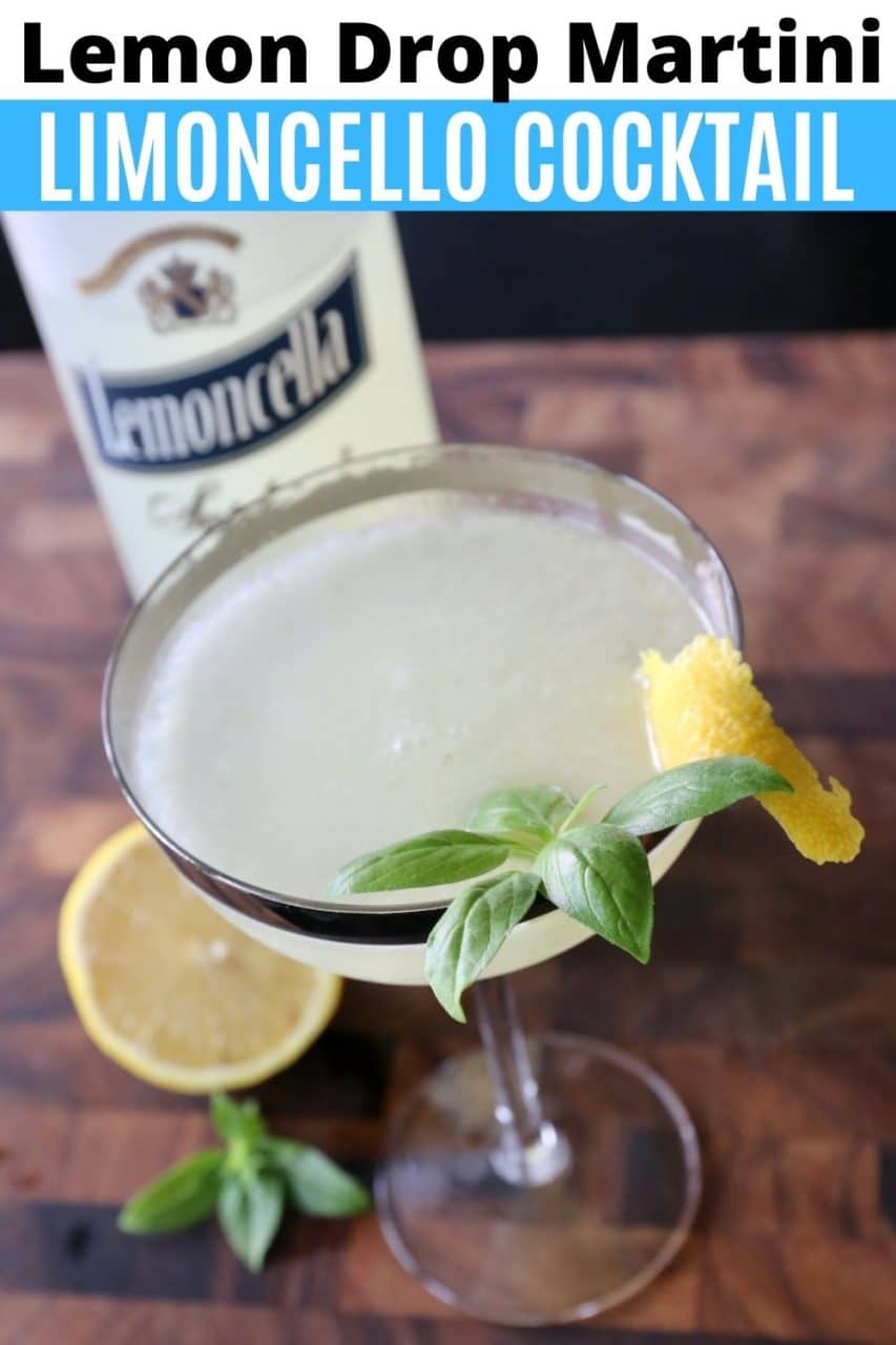 Save our Limoncello Lemon Drop Martini Cocktail recipe to Pinterest!