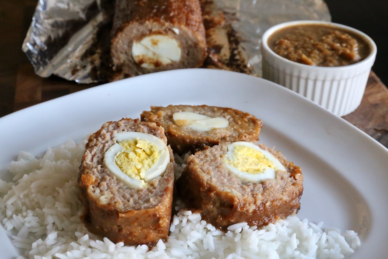 Filipino Beef & Pork Meatloaf Embutido Recipe