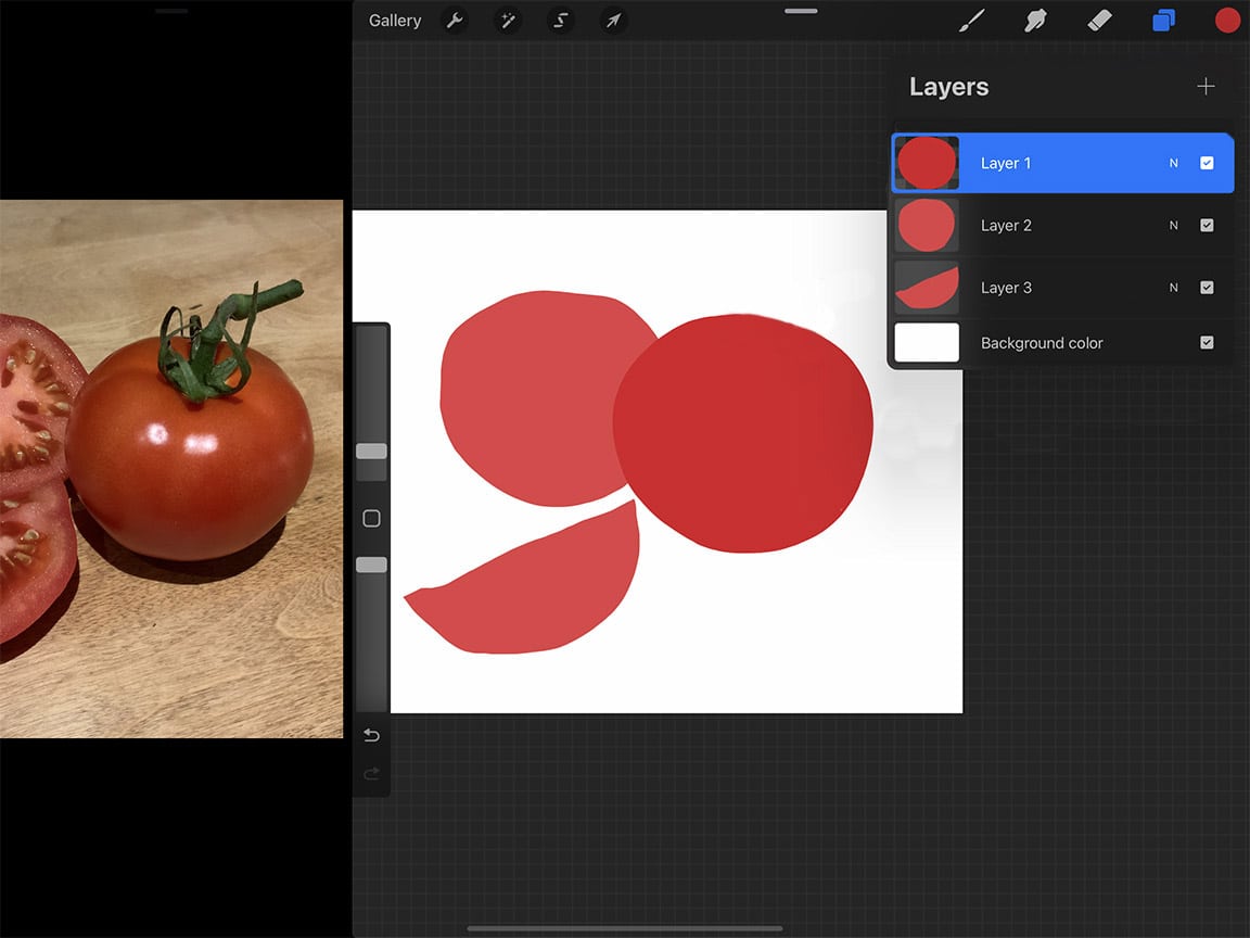 How to Draw Tomatoes: Use Procreate's alpha lock to make your painting process easier