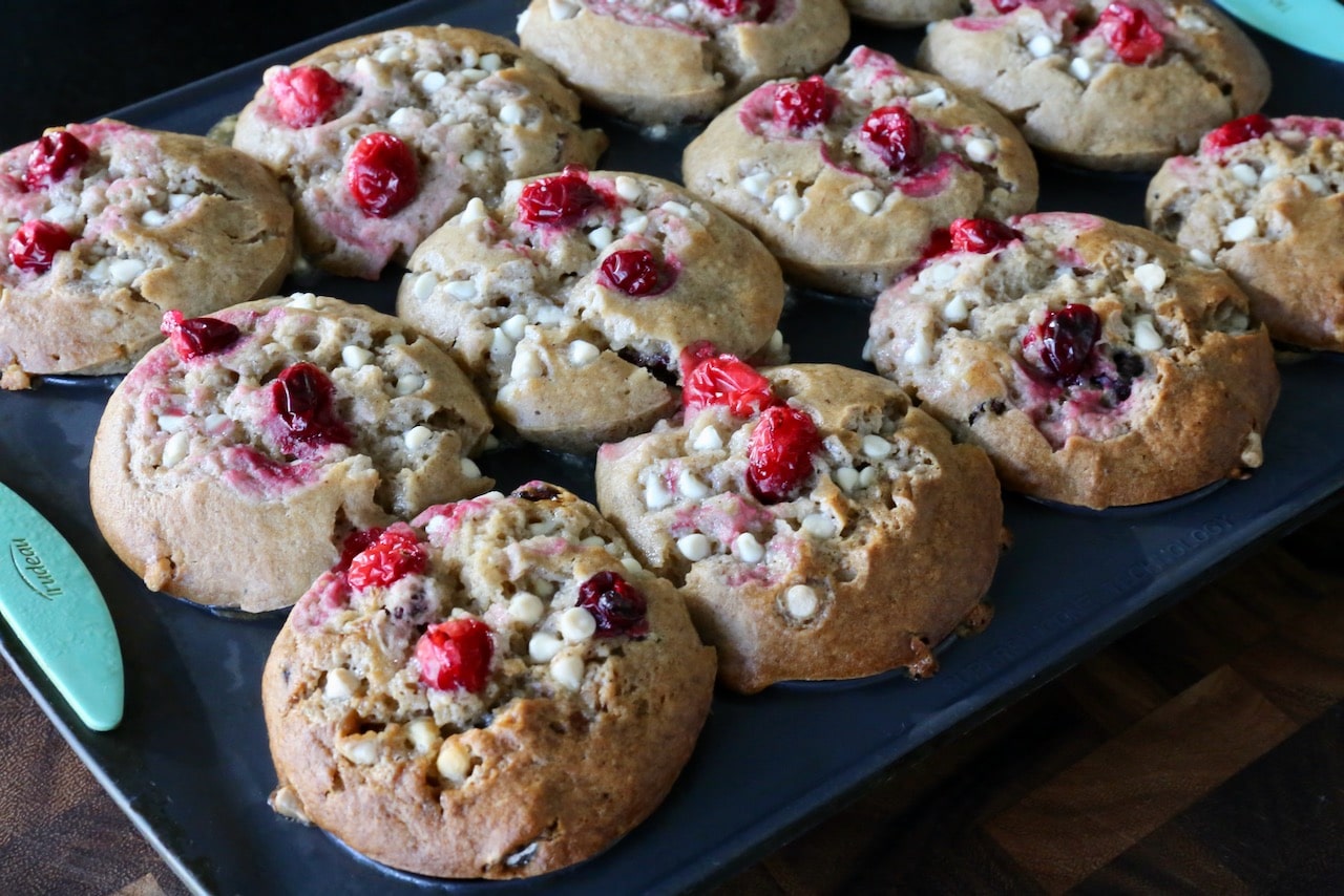 Cranberry and White Chocolate Muffins are our favourite festive Christmas baking recipe.