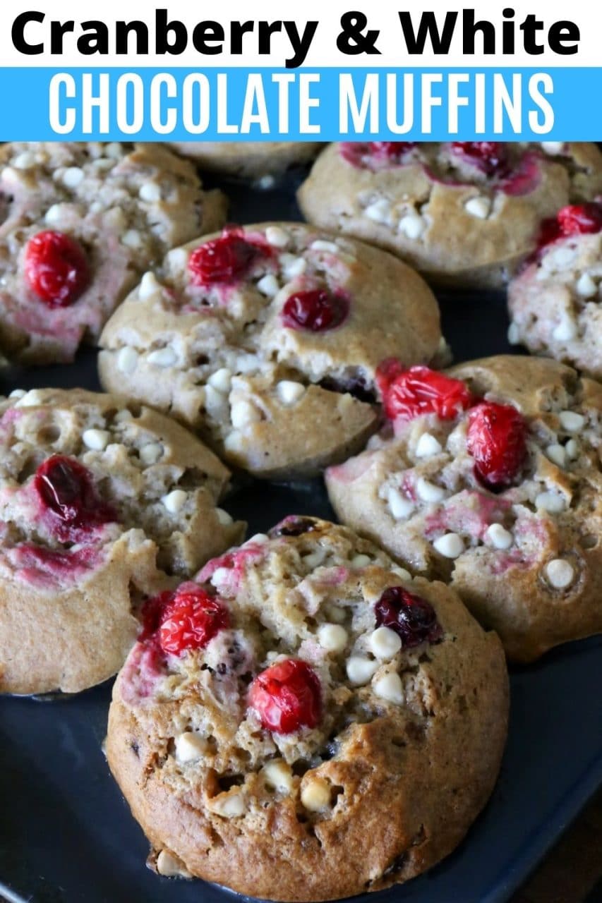Save our Cranberry and White Chocolate Muffins recipe to Pinterest!