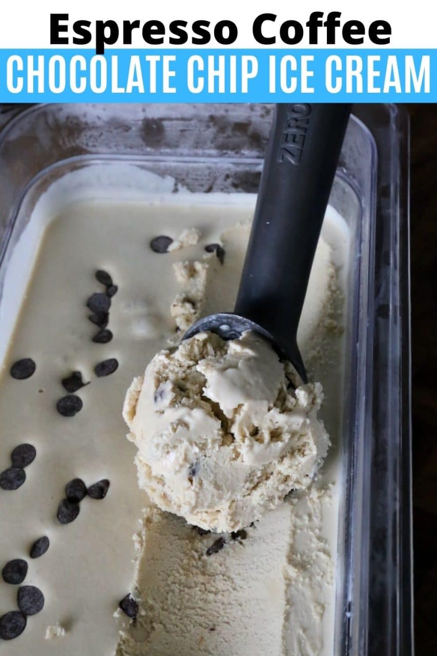Save our Espresso Coffee Java Chip Ice Cream recipe to Pinterest!